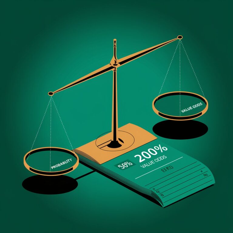 a scales weighing up value bets
